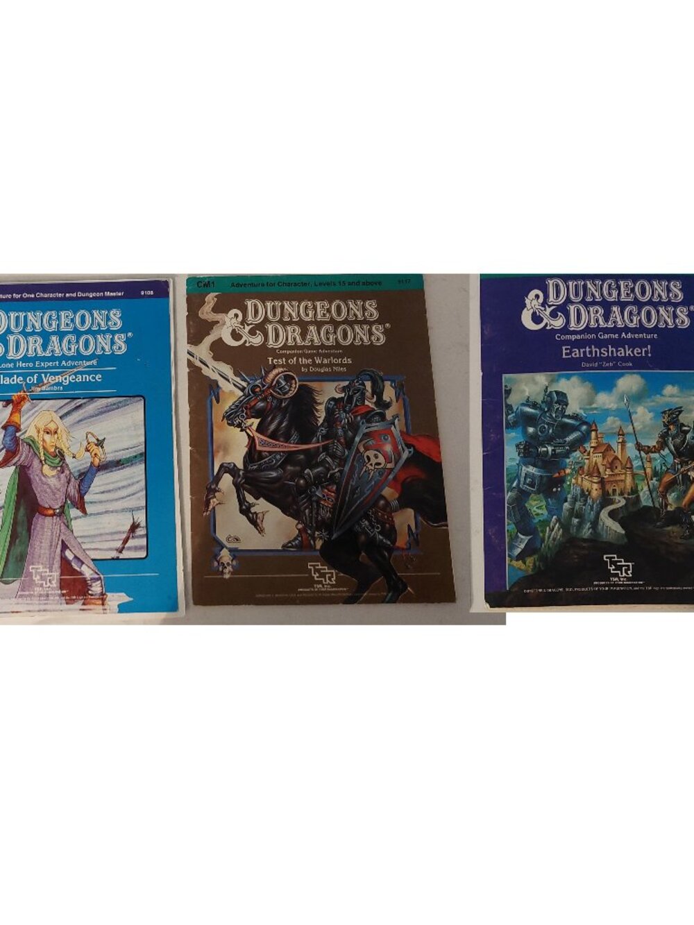 Vintage 80s TSR Dungeons & Dragons Module Lot - CM1 CM4 O2 (3 Books) COMPLETE